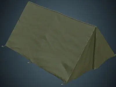 Tent 5A Low-poly 3D model