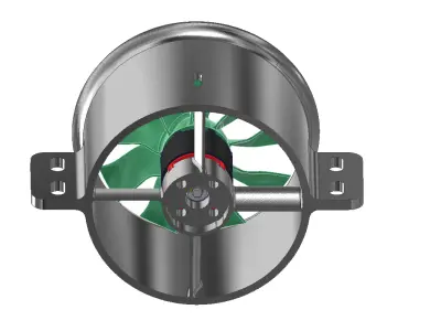 40mm miniature duct 3D print model