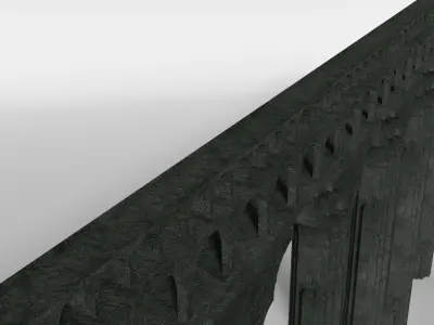 Aqueduct Section Low-poly 3D model