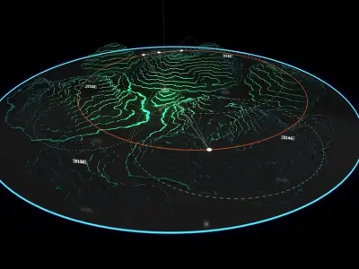 Digital Terrain 3D model