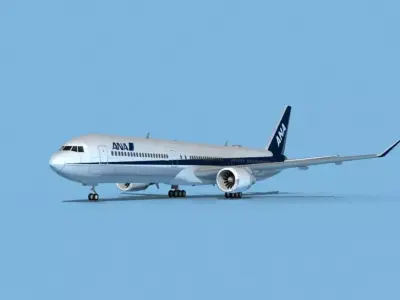 Boeing 767-400 ANA 3D model