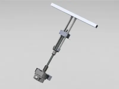 ball bearing power screw Free 3D model