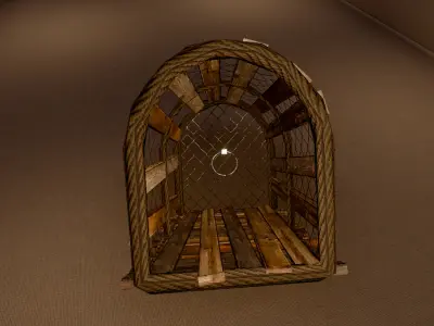 Fish Trap - PBR Low-poly 3D model