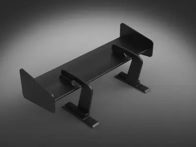 Spoiler bodykit auto 3D model