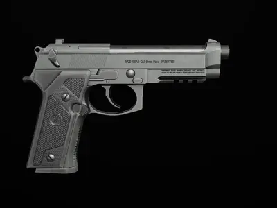 Beretta M9A3 9MM Handgun Low-poly 3D model