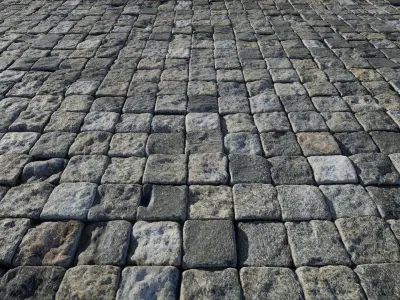 UE Paving materials part 01 Low-poly 3D model