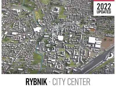 Rybnik Low-poly 3D model