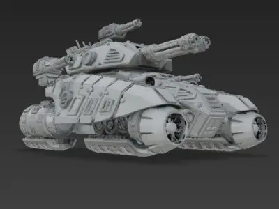 3D Printable Iron Oath Coral Air Support Tank 3D model