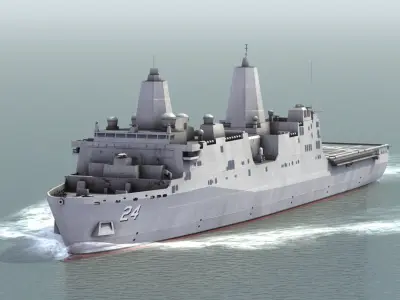 USS Arlington LPD-24 3D model