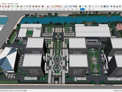 Sketchup Office building K1 3D model