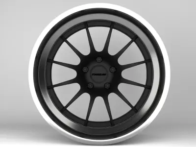 Forgeline TS3R Wheels Low-poly 3D model