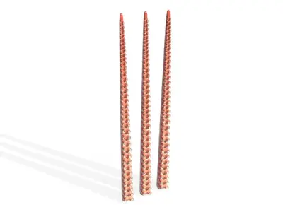 Kraken Octopus Tentacle Rigged Low-poly 3D model