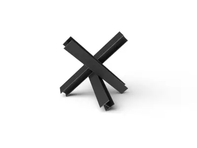 Hedgehog Anti-Tank M01 Low-poly 3D model