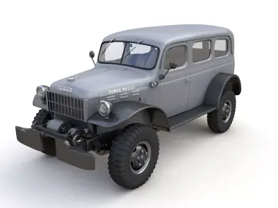 Dodge Power Wagon Carryall 1942 3D model