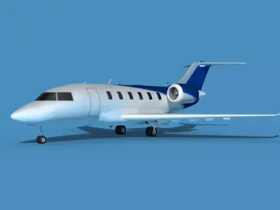 Bombardier CL604 Challenger V06 3D model
