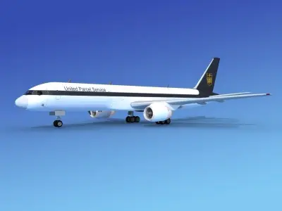 Boeing 757-200 UPS 3D model