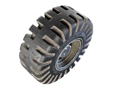 Tire and Rim 3D Model 3D model