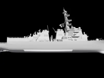 Arleigh Burke class destroyer Burke class 3D model