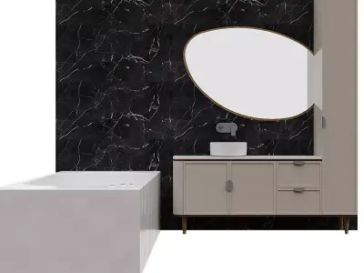 Bathroom furniture full set 3D model order
