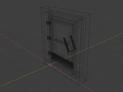 Bunker Door Low-poly 3D model