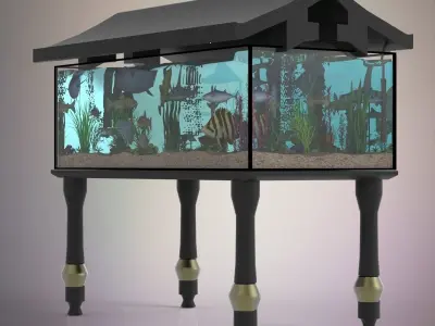 Fish aquarium 3D model