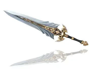 Regalia Greatsword Low-poly 3D model
