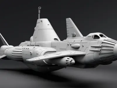 Skydiver scale model 3D print model