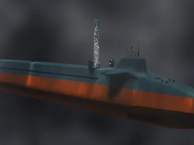 Type 098 Unnamed LowPoly 3D model