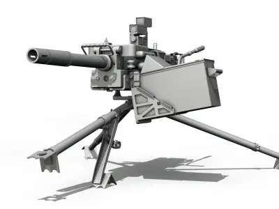 40mm Grenade Machine Gun 3D model