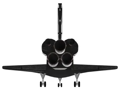 Space Shuttle Orbiter Detailed Rigged 3D Model for Simulations 3D model