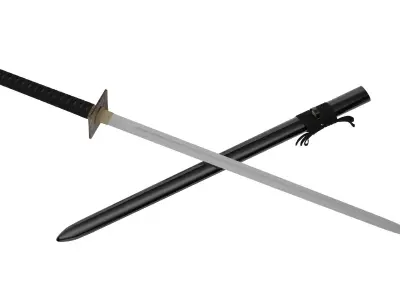 Ninjato Sword Low-poly 3D model