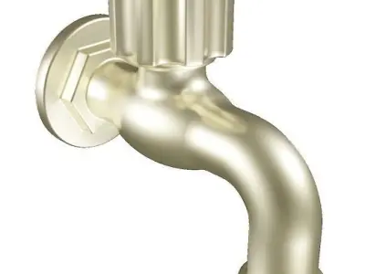 Classic Water Faucet Low-poly 3D model