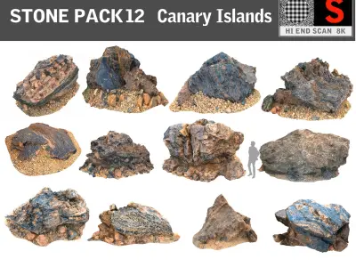 DESERT STONE PACK 3D model