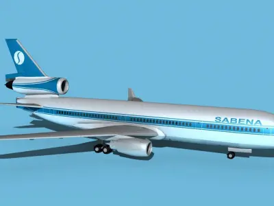 McDonnell Douglas MD-11 Sabena 2 3D model