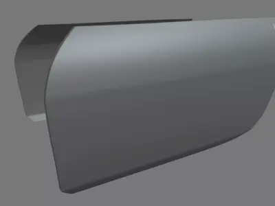 Car Door 02 Low-poly 3D model