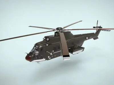 Airbus Helicopters H225 Super Puma 3D model