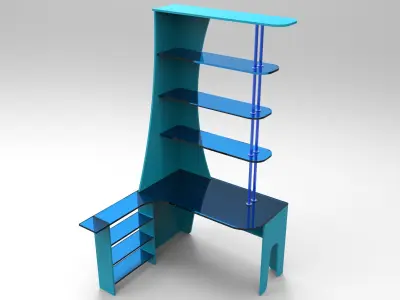 Workplace giraffe desk 3D model