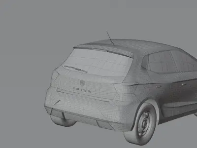 Seat Ibiza 5 2017-2023 Free low-poly 3D model