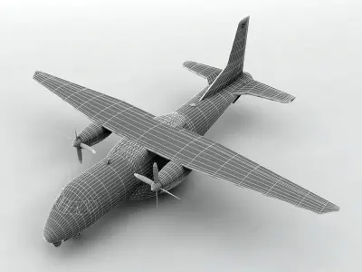 EADS HC-144A Ocean Sentry Aircraft Low-poly 3D model
