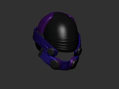 helmet high poly sculpt 3d printable  3D model 183