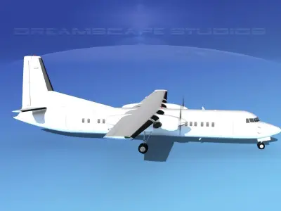 Fokker F-60 Unmarked 3 3D model
