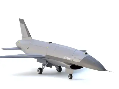 Anduril YFQ-44A FURY - The NEXT GENERATION FIGHTER Drone Low-poly 3D model