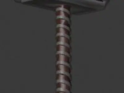 thor hammer -mjolnir Free low-poly 3D model