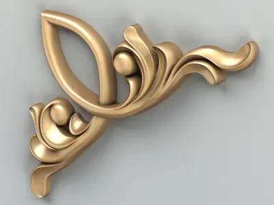 Corner decor 018 Free 3D model