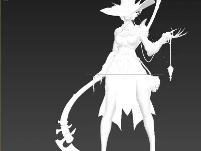 The Huntress  Game Ready Character Low-poly 3D model