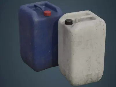 Fuel Can 7B Low-poly 3D model