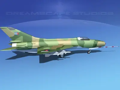 MIG-21 Fishbed V10 3D model