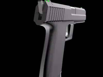 HK USP Free low-poly 3D model