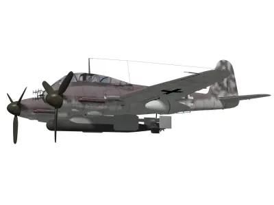 Messerschmitt Me 410 B5 Hornisse 3D model