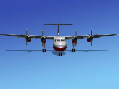 Dehavilland DHC-7 Aero Normandy 3D model
